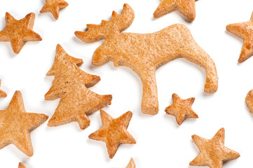 Fototapeta na wymiar Christmas gingerbread cookies