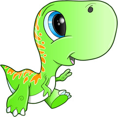 Cute Tyrannosaurus Rex Dinosaur T-Rex Vector