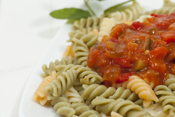 Spirals with Tomato Sauce