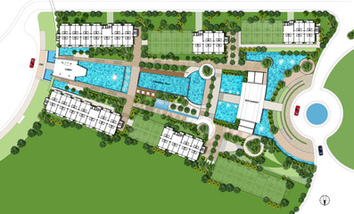 Proposal of planning house with with green area 