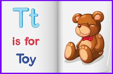 A picture of a toy in a book
