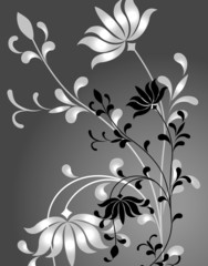 植物模様のパターン