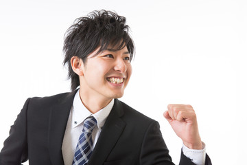 ビジネスマン　走る