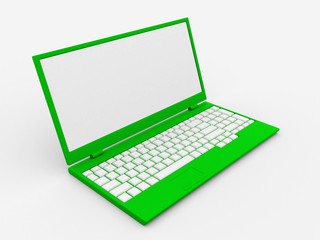 3D Laptop with space for your message