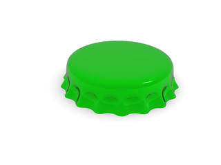 Bottle cap isolated on white