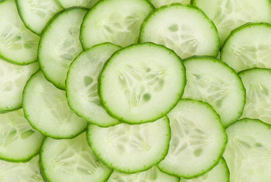 background with cucumbers
