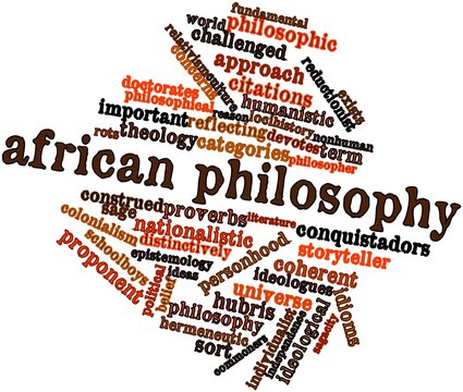 Word cloud for African philosophy