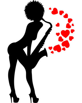 San Valentino - Ragazza con Sax