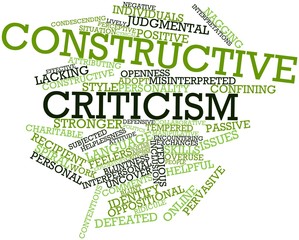 Word cloud for Constructive criticism