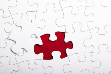 Fototapeta premium piece of jigsaw puzzle