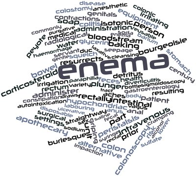 Word cloud for Enema