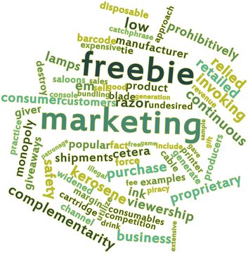 Word cloud for Freebie marketing
