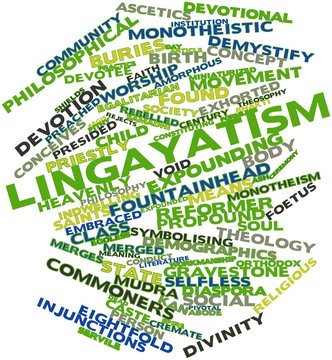 Word cloud for Lingayatism