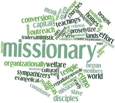 Word cloud for Missionary