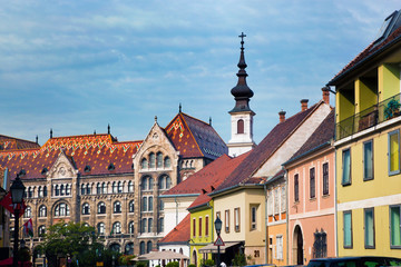 Obraz premium Old town buildings in Budapest, Hungary