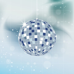 Vector illustration - Mirror disco ball