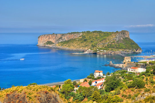 Dino island. Scalea. Calabria. Italy.