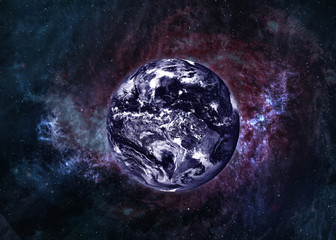 Earth in beautiful space
