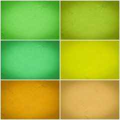 Set of different colorful wall collage