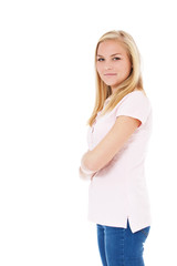 Fototapeta premium Attraktive junge Frau