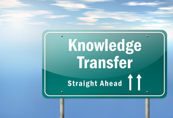Highway Signpost "Knowledge Transfer"
