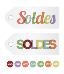 Etiquettes soldes