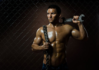 muscular worker