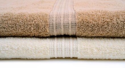 Bath towels closeup