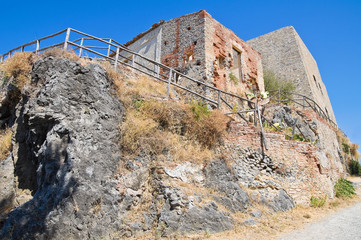 Fototapeta premium Talao tower. Scalea. Calabria. Italy.