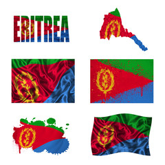 Eritrea flag collage