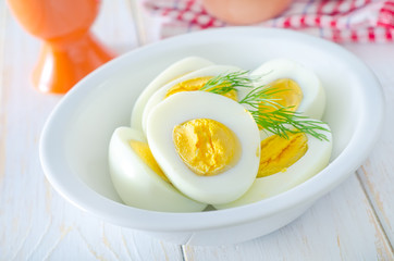 boiled eggs