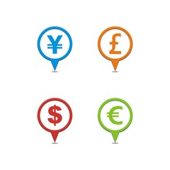 currency map pointers