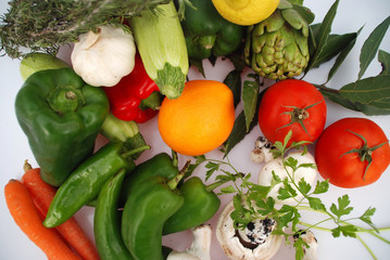 BODEGÓN DE VERDURAS FRESCAS