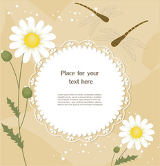 Floral greeting card