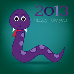 New Year Snake Card