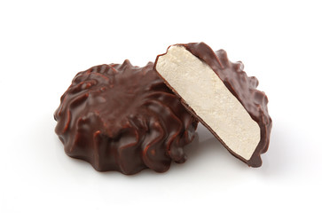 chocolate with marshmallows inside