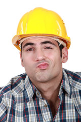 craftsman grimacing