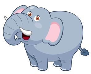 illustration of Cartoon Elephant
