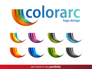 ColorArc Company Logo Design,Vector