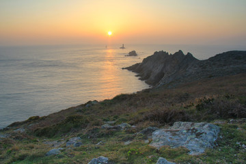 Silhouette of the lighthouse at Pointe du Raz