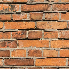 background with red brick wall
