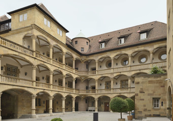 Fototapeta na wymiar courtyard at Old Castle, Stuttgart