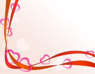 ハートとリボン