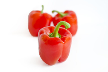 Red paprika (pepper) Selective focus