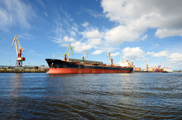 cargo port. Ventspils terminal, Latvia