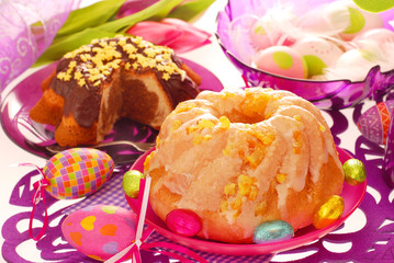 two ring cakes for easter