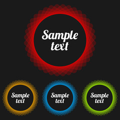 Transparent Vector Badges Set