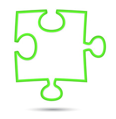 puzzle web icon design element.