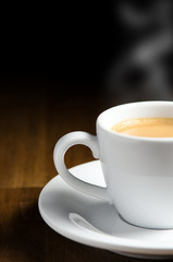 Espresso mit Textfreiraum