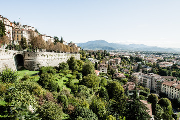 Fototapeta na wymiar Bergamo Citta Alta, Lombardia, Włochy